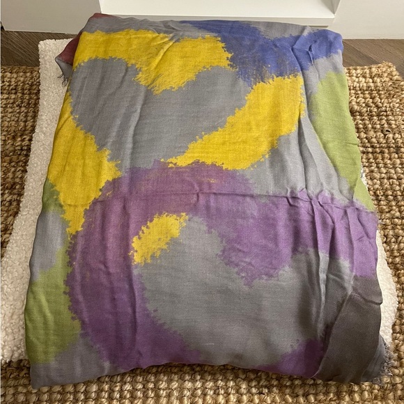 Anthropologie scarf colored hearts, cashmere / modal - Picture 5 of 9